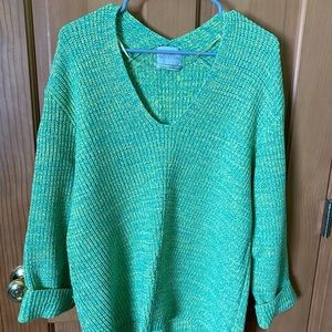 Urban Outfitters lime green oversized sweater